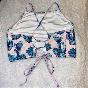 Cupshe Swim - NEVER WORN Succulent High Neck Bikini Top Cupshe Swim - NEVER WORN Succulent High Neck Bikini Top